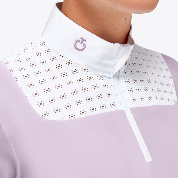 CT WOMEN'S ZIP COMPETITION POLO
