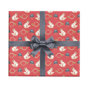 REVEL & Co. - The Hunt Equestrian Fox Wrapping Paper Sheet