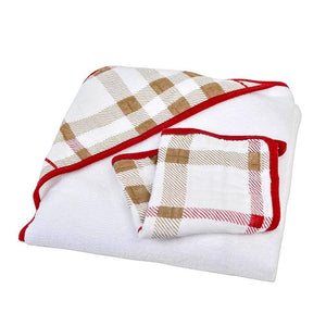 Newcastle Classics - Plaid Hooded Towel and Washcloth Set