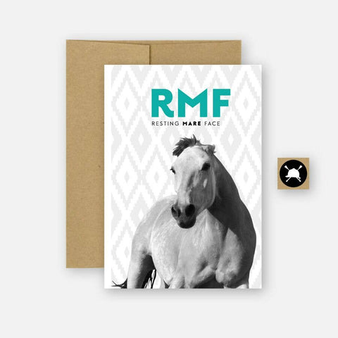 Hunt Seat Paper Co. - Resting Mare Face Equestrian Horse Greeting Card