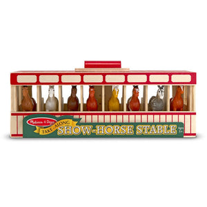 Melissa and Doug Take-Along Show-Horse Stable Play Set
