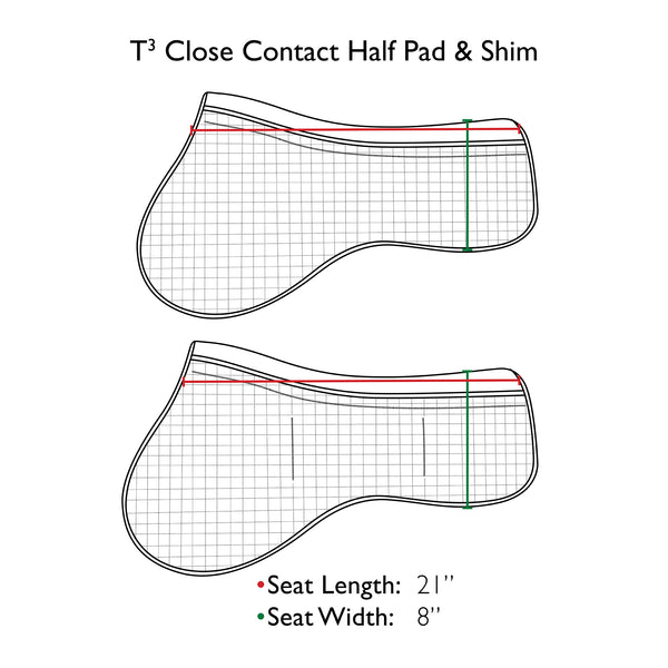 T3 Shim Half Pad with Impact Protection