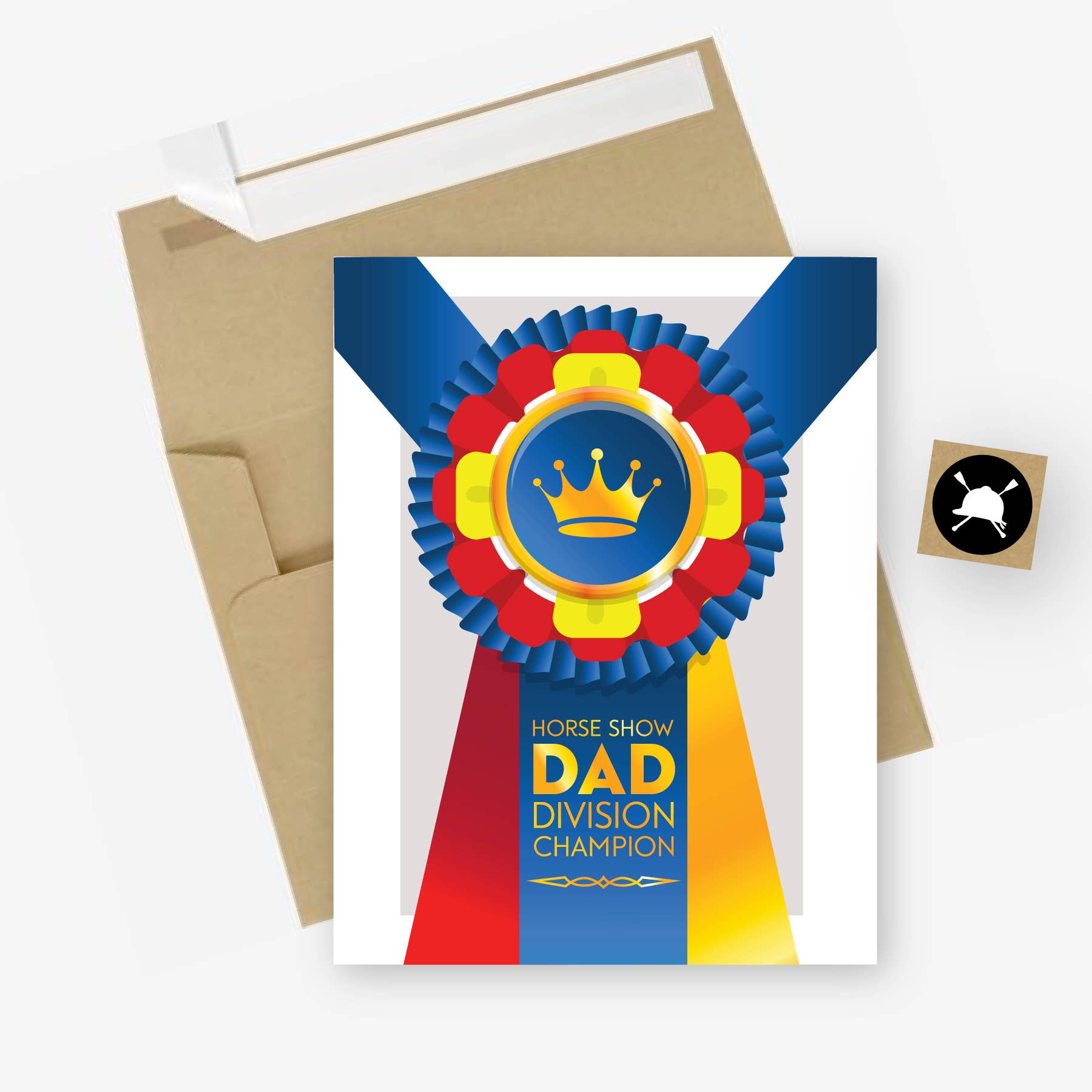 Horse Show Dad Equestrian Horse Greeting Card