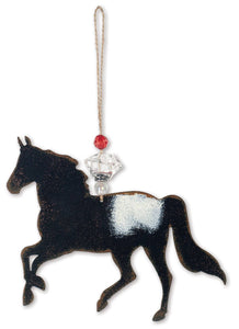 Sunset Vista Designs - Black Horse Ornament