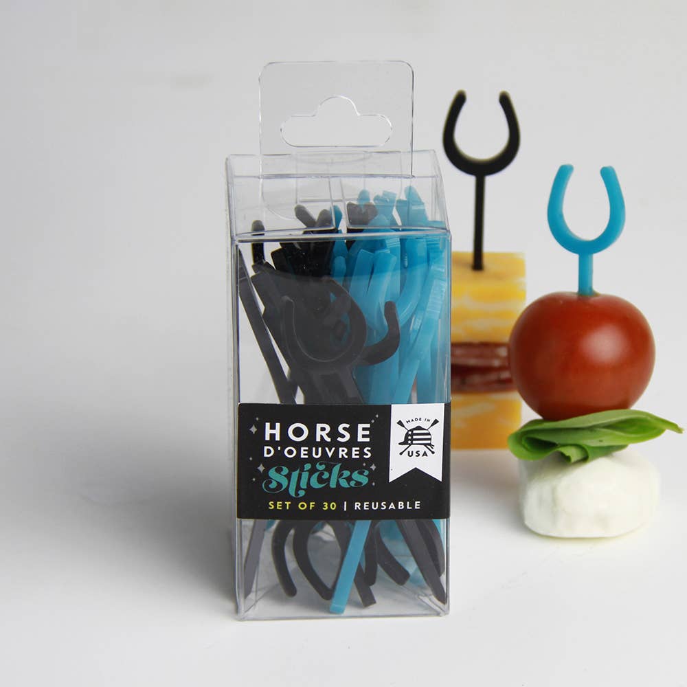 Hunt Seat Paper Co. - Horse d'Oeuvres Sticks - Set of 30 Equestrian Horse Picks