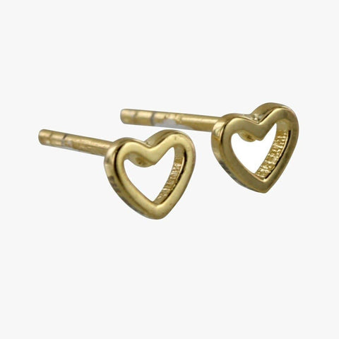 REEVES & REEVES - Hearts Desire Open Stud Earrings Gold