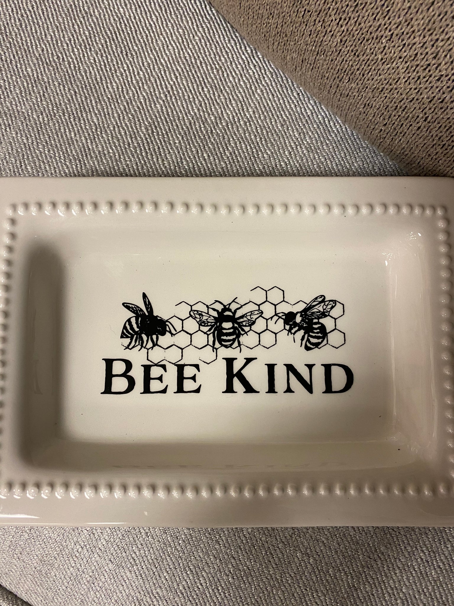 Bee Kind plate