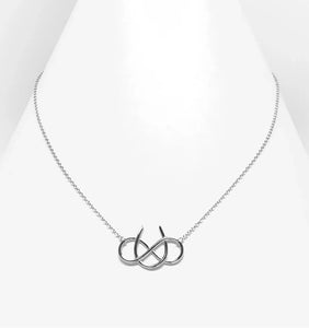 Awesome Artifacts Jewelry Sterling Silver Horseshoe Infinity Necklace