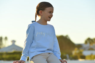Belle and Bow Pony Girl Sweatshirt - Lavender