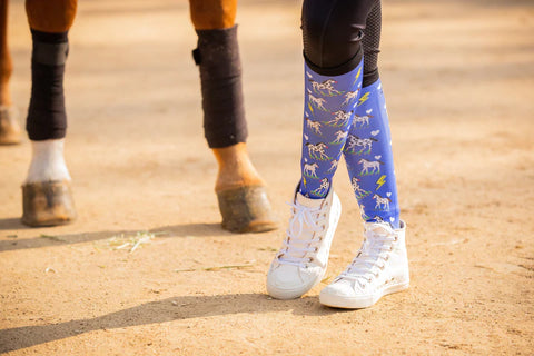 Dreamers & Schemers Original Boot Socks -PONY MACARONI SKATES PAIR & A SPARE
