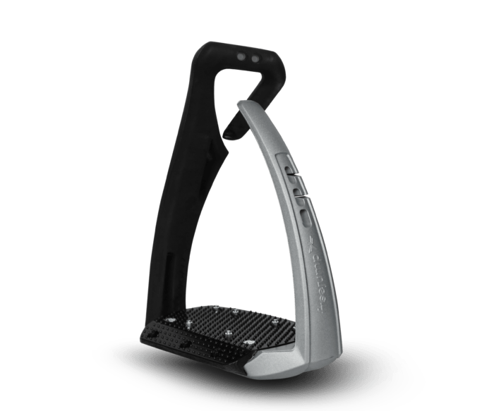 Freejump stirrups Soft Up Pro Plus Black and Silver Edition